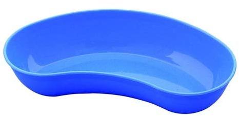 Blue Plain Plastic Kidney Tray, for Surgical Use, Size : Standard