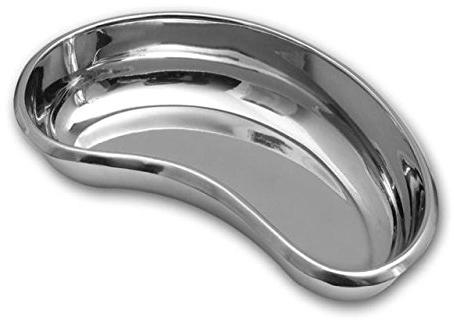 Silver Polished Plain Steel Kidney Tray, for Hospital, Size : Standard
