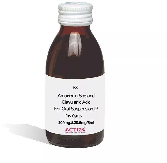 Amoxicillin Sod and Clavulanic Acid Syrup