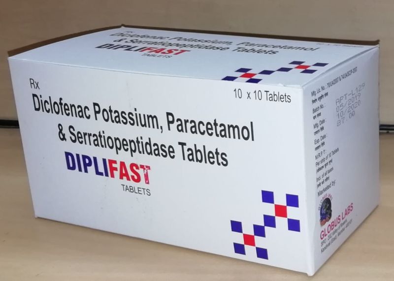 Diclofenac Paracetamol Serratiopeptidase Tablet