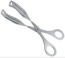 Steel serving tong, Color : Silver