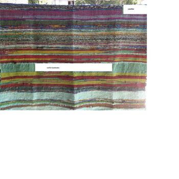 Sari Silk Fabrics In Multicolored Design