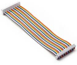 Multicolor Copper Ribbon Cable, Length : 25 Cm