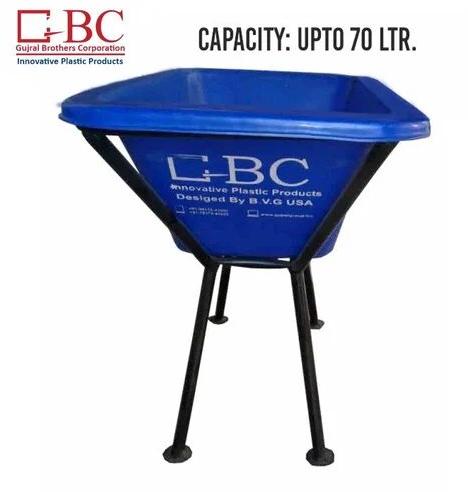 Powder coated Plastic Cattle Water Trough, Color : Blue