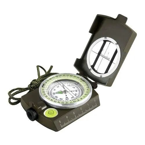Zinc Alloy + glass Lensatic Compass, for Military, Forest, Survey, Vastu
