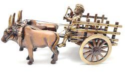 Brass Bullock Cart, Color : Brown