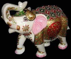 Marble Elephant Statue