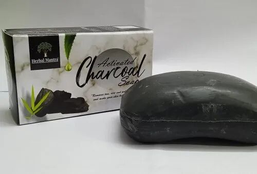 75 gm Organic Charcoal Soap, Packaging Type : Box