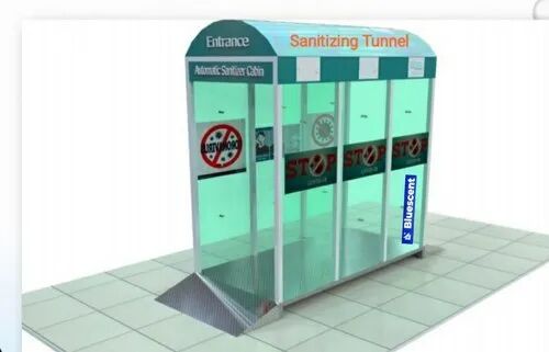Steel disinfectant sanitizer tunnel, Tank Capacity : 200 ltrs