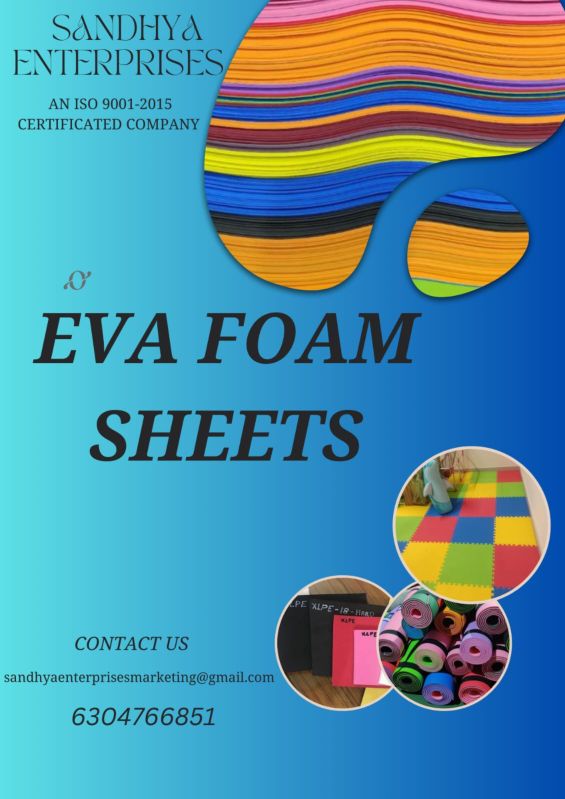 Light Blue EVA Foam Sheets, 30 Pack, 2mm Thick, 9 x 12 Inch, by Better  Office Products, Light Blue Color, for Arts and