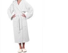 Hooded Terry Bathrobe, for Beach, Home, Hotel, Sports, Feature : Quick-Dry