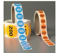 Numbered Inventory Labels