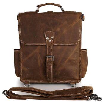 UNISEX LEATHER BACKPACK BAG