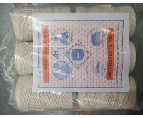 White Cotton Thread, Packaging Type : Packet