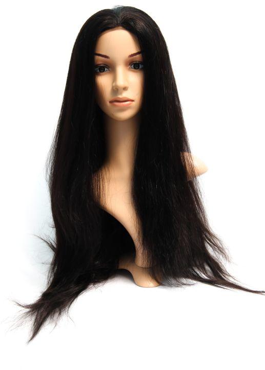 Black 150-200gm Straight Hair Wig, for Parlour, Personal, Length : 10-20Inch