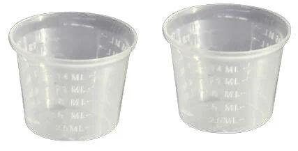 Round Polypropylene Pp Measuring Cups, Color : Transparent