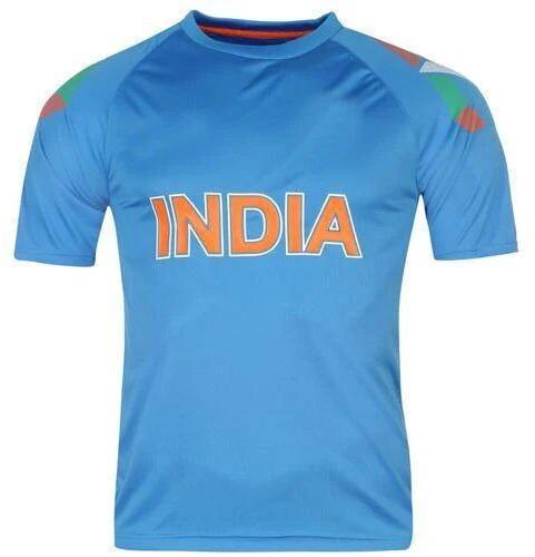 Printed Cricket T-Shirt, Sleeve Type : Half Sleeve