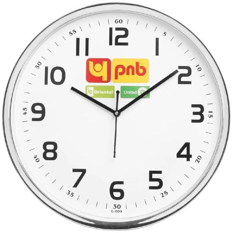 Plastic Promotional Wall Clock, Color : silver