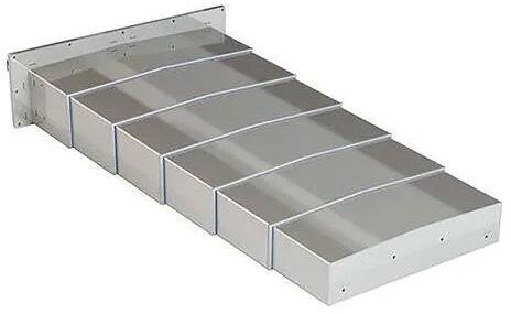 Stainless Steel SS Telescopic Cover, for Linear Guide Protection, Color : Silver