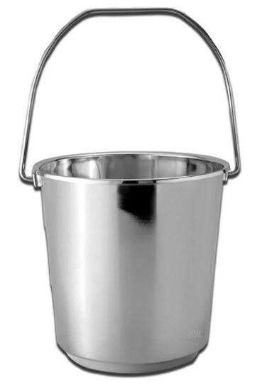 Silver Stainless Steel Bucket, Capacity : 12 Litre