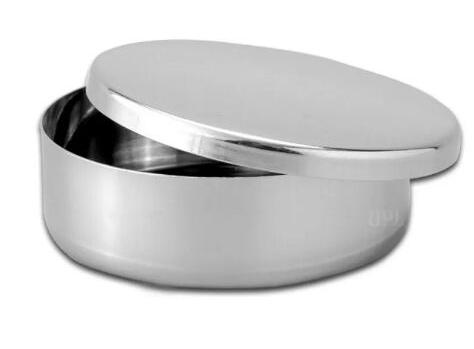 Silver Stainless Steel Petri Dish