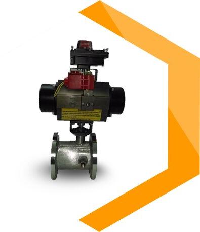Jacketed Ball Valve with actuator