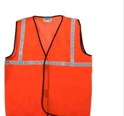 100% mesh polyester. Reflective Safety Jacket, Color : Orange