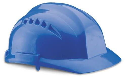 Blue HDPE Udyogi safety helmet