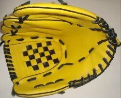 LEATHER MATERIAL Base Ball Gloves, Size : FULL SIZE