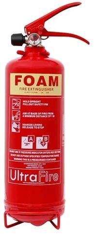 Carbon Steel Foam Fire Extinguisher, Color : Red