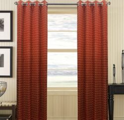 Polyester Maroon Curtain, Length : 7ft 9ft