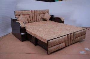 Rectangular Modern Wooden Sofa Cum Bed, for Home, Hotel, Size : Multisize