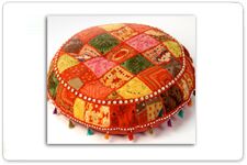 Embroidered 100% Cotton Floor Cushions, Style : Jacquard