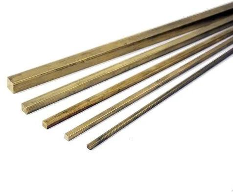 Square Brass Bar, Length : 6 Meter