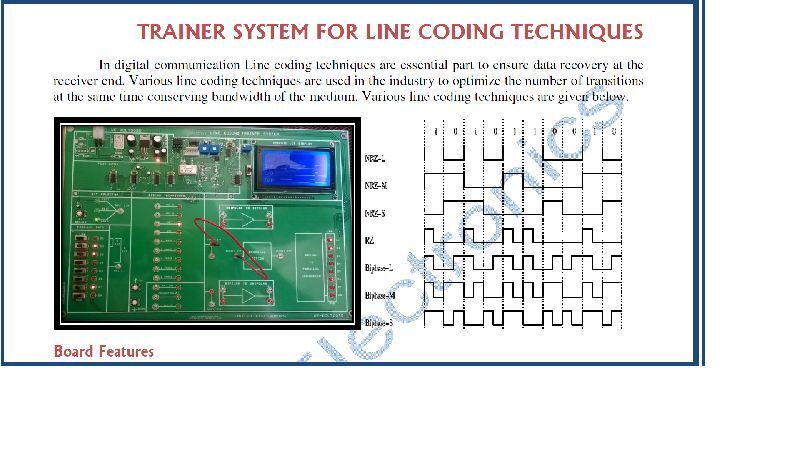 Line Coding Techniques System