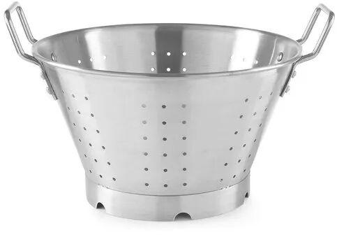 Stainless Steel Colander, Color : Silver