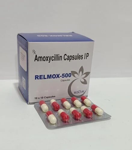 Relmox-500 Amoxicillin Capsule, Packaging Type : Blister