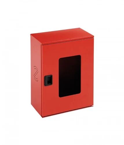 Stainless Steel Fire Hose Cabinet, Color : RED