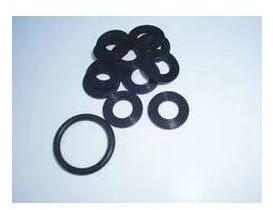 Round Rubber Neoprene Washers, Color : Black