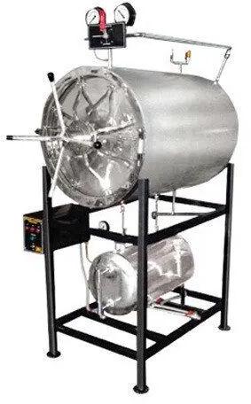 Horizontal Stainless Steel Cylindrical Sterilizer, Certification : ISO 9001 2008