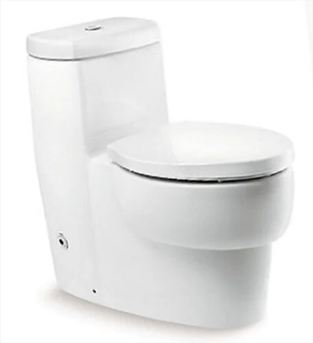 Ceramic One Piece Toilet, Color : White