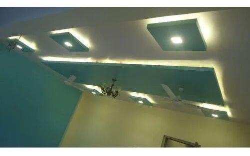 Gypsum false ceiling, Color : Grey 