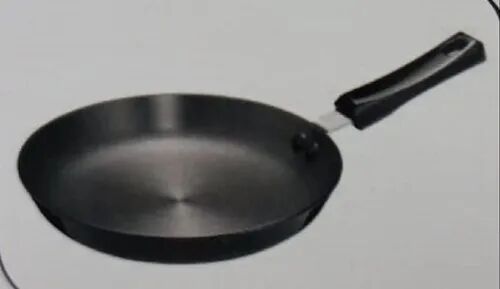 Hard Anodized Aluminum Taper Fry Pan, Color : Black