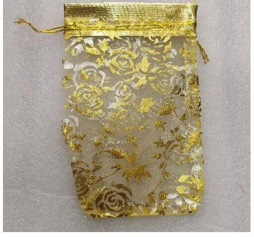 Golden PVC Organza Bag