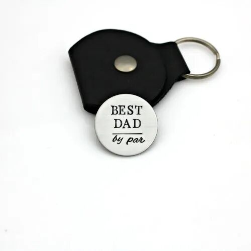 Golf Leather Keychain