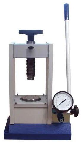 Silver Semi-Automatic Hydraulic Manual Power Press Machine, Capacity : 950 kgf