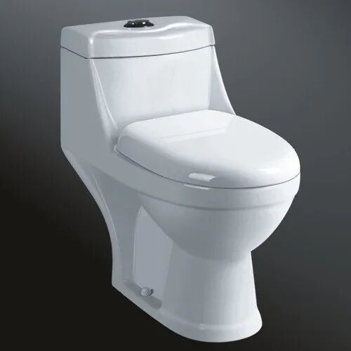 Ceramic Western Toilet, Color : White