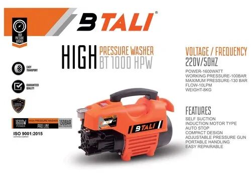 Btali High Pressure Washer, Color : Orange