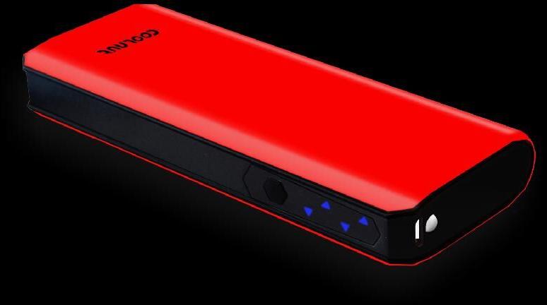 COOLNUT 10000mAh Power Bank, Color : Red