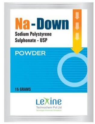 Na Down Sodium Polystyrene Sulphate